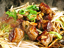 ガッツリ!さいころステーキの旨ダレ焼き