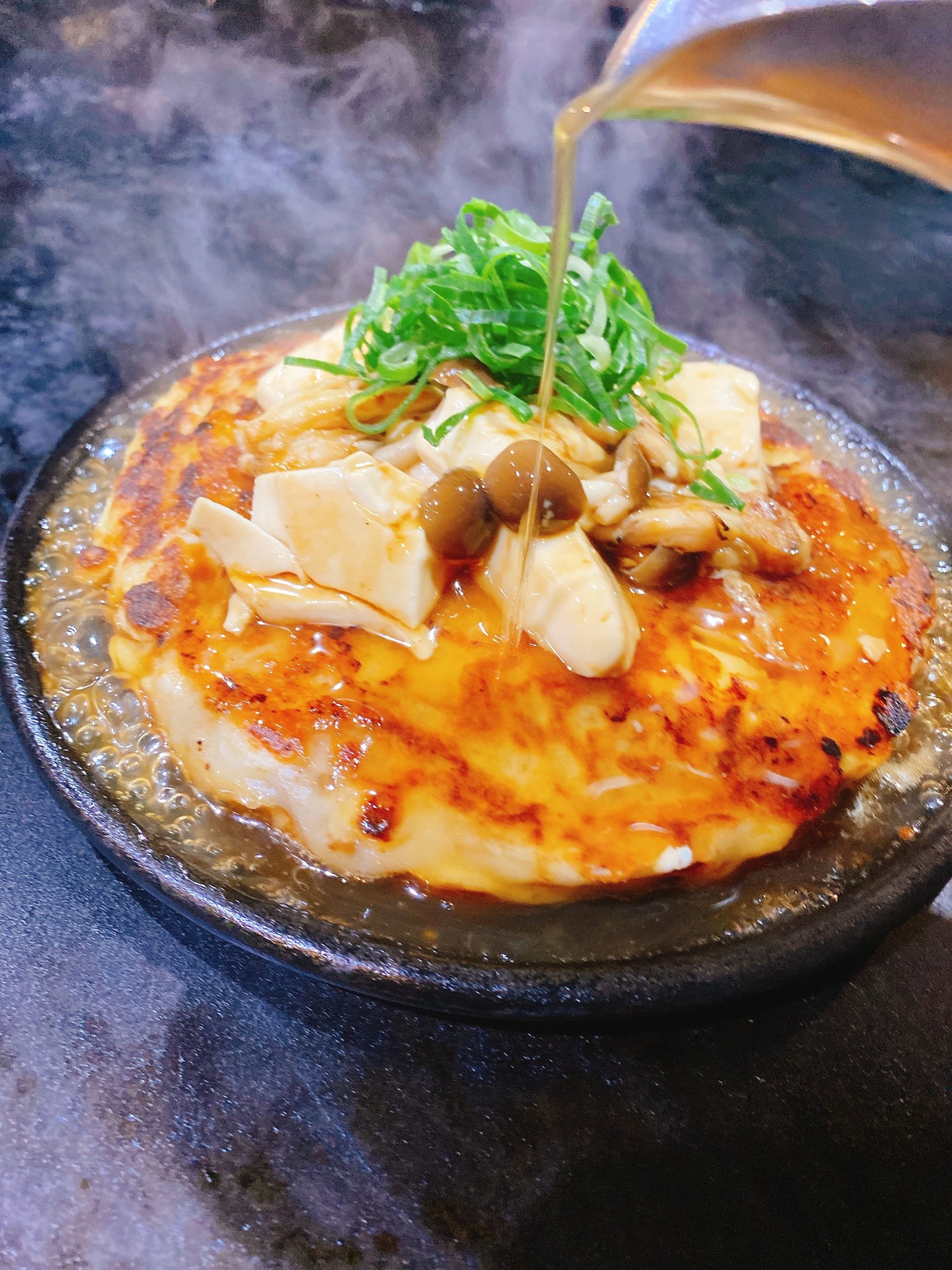 しっとりコク深い出汁豆腐の豚玉